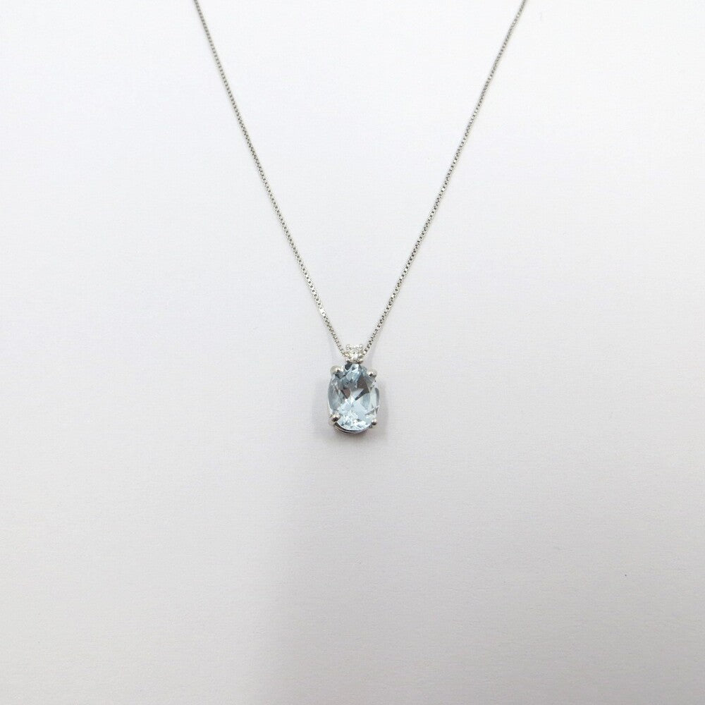 Collana con pendente DAVITE&DELUCCHI Oro, Acquamarina e Brillante