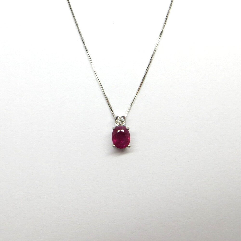 Collana con pendente DAVITE&DELUCCHI Oro, Diamanti e Rubino