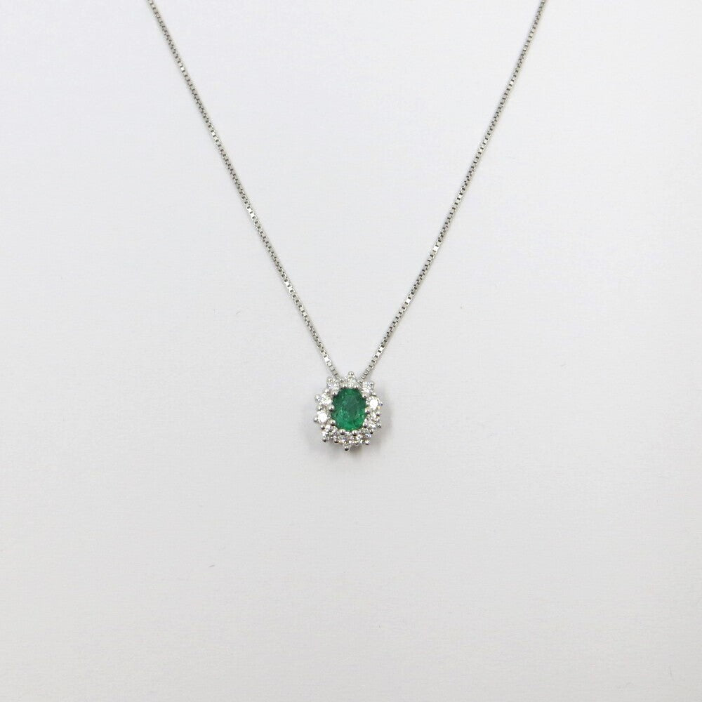 Collana con pendente DAVITE&DELUCCHI Oro, Diamanti e Smeraldo