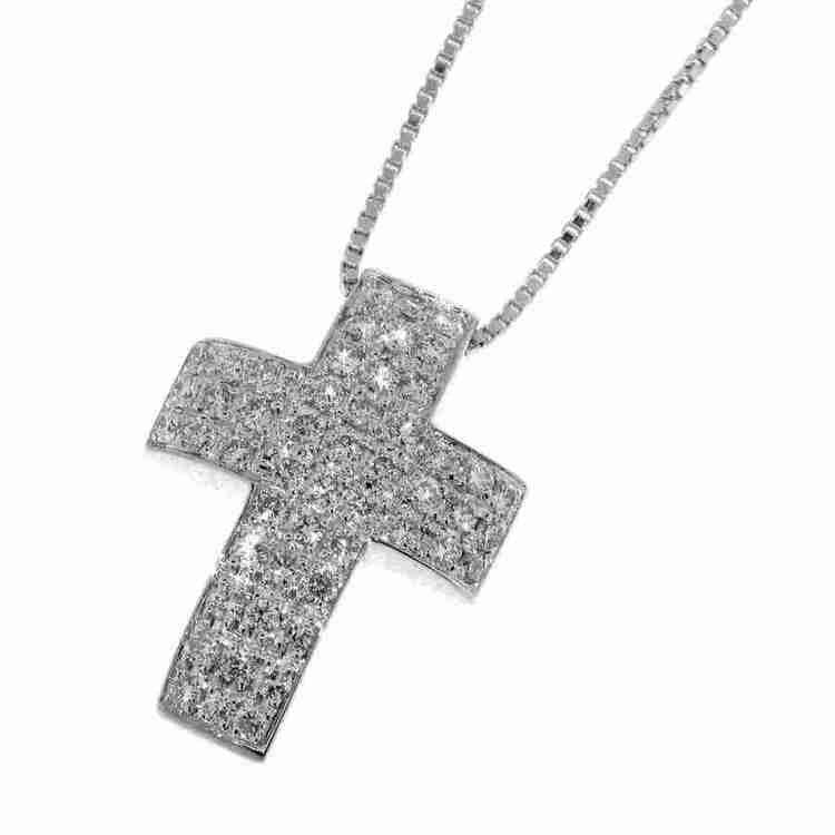 Collana DAVITE & DELUCCHI Pendente Croce Oro e Diamanti