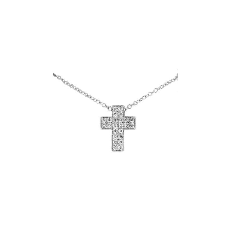 Collana con pendente Croce DAVITE&DELUCCHI Oro e Diamanti