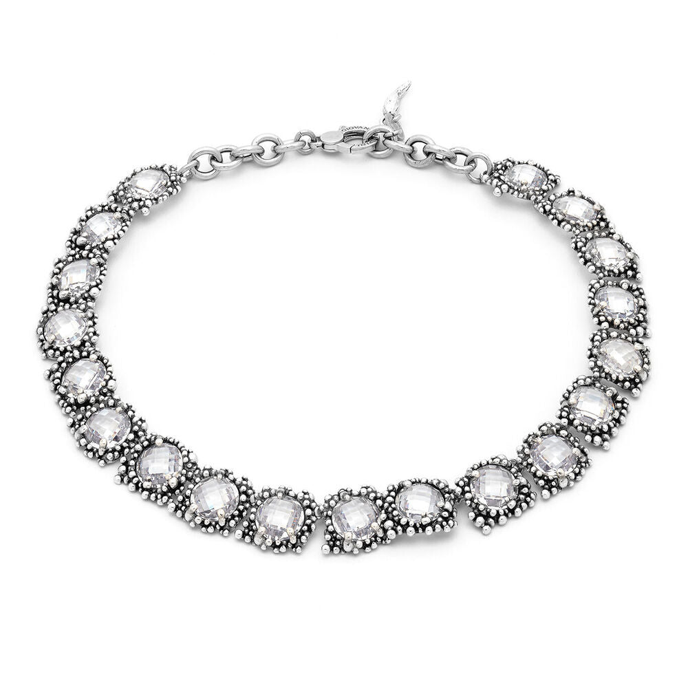 Collana Giovanni Raspini Shine Grande Argento e Zirconi