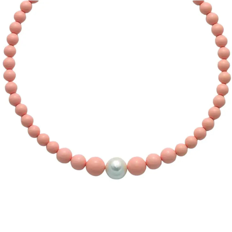 Collana Girocollo MILUNA Perle Rosa