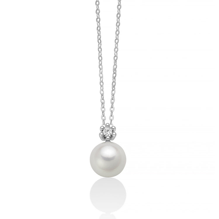 Collana MILUNA in Oro con Perla e Brillante