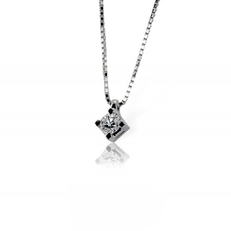 Collana Punto Luce GIORGIO VISCONTI in Oro con Diamante