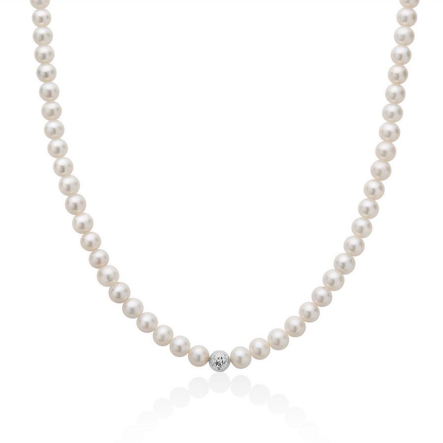 Collana MILUNA Perle e Oro bianco