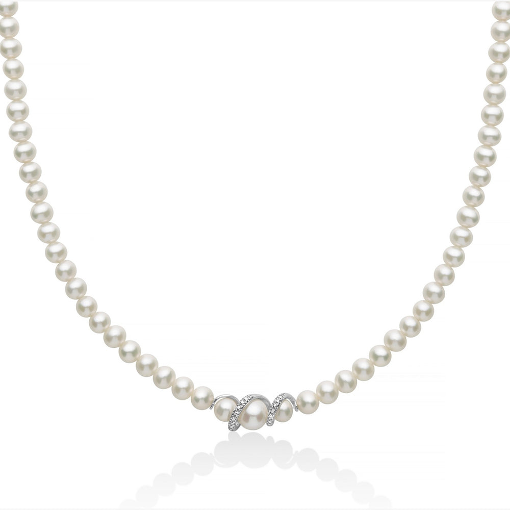 Collana MILUNA Perle e Oro e Brillanti