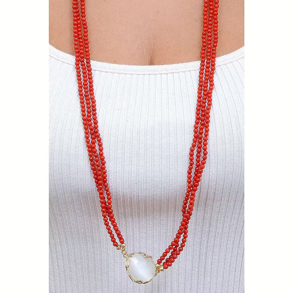 Collana Sovrani Cristal Magique Pasta di corallo