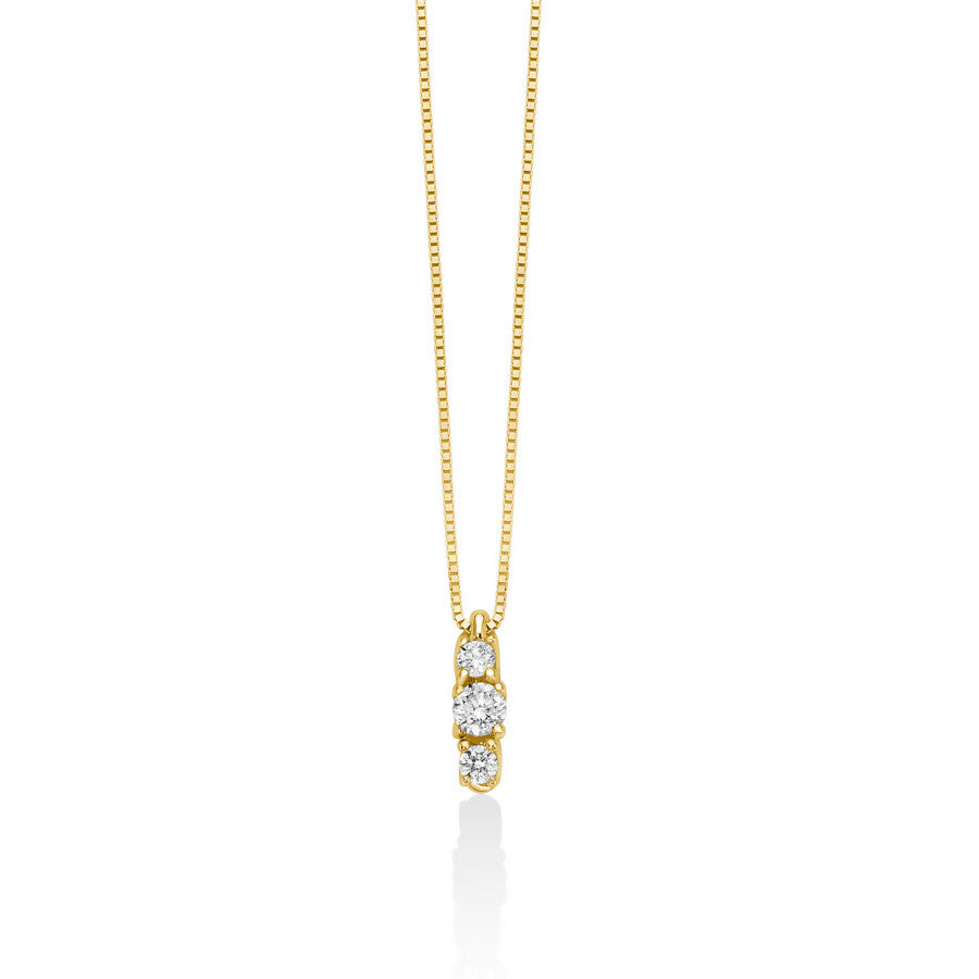 Collana Trilogy Miluna in Oro con Diamanti