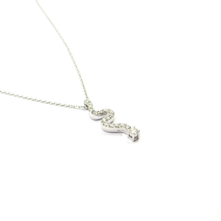 Collana GIORGIO VISCONTI Pendente Snake in Oro Bianco e Diamanti