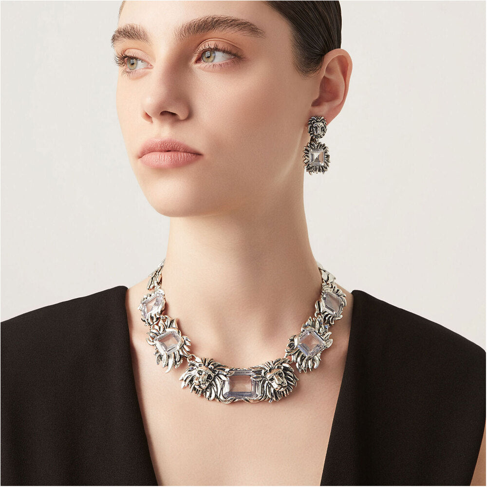 Collana Giovanni Raspini Lion Astoria in Argento e Zirconi