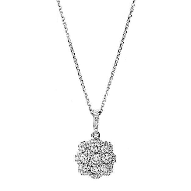 Collana girocollo GIORGIO VISCONTI in Oro e Diamanti Fiore