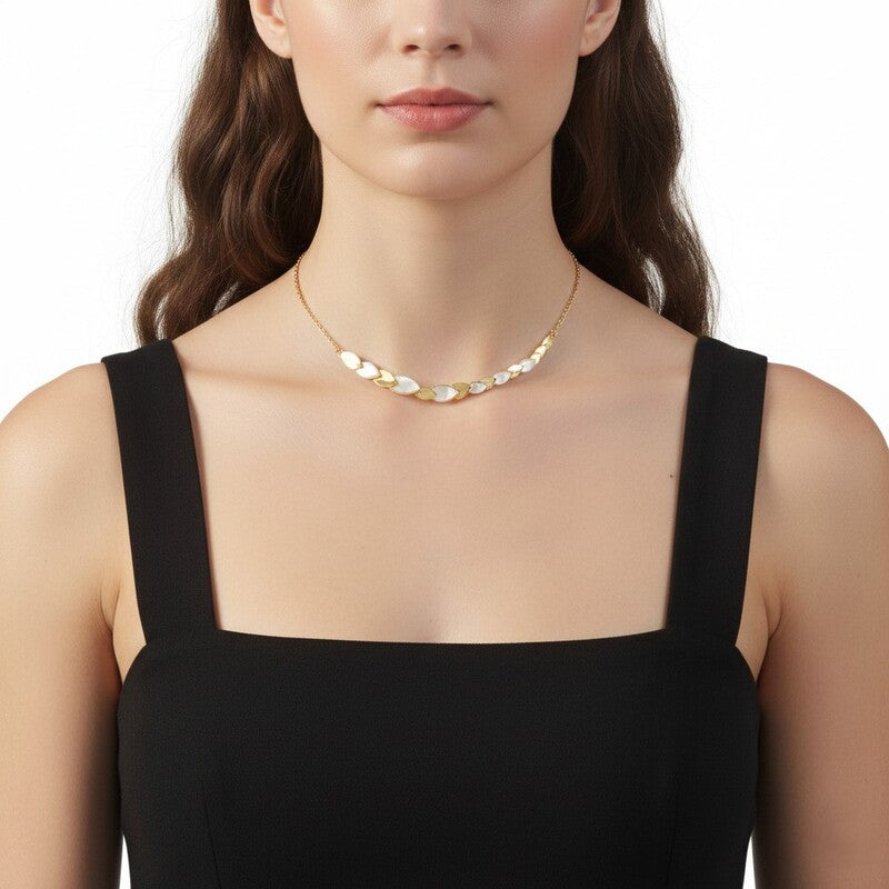 Collana Giovanni Raspini Skin Madreperla e Argento Dorato