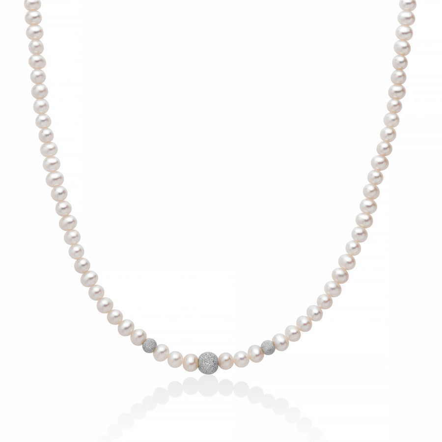 Collana MILUNA Perle e Oro Bianco