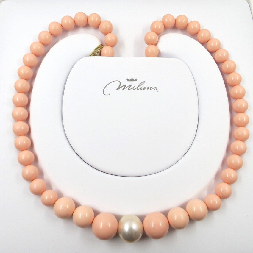 Collana Girocollo MILUNA Perle Rosa