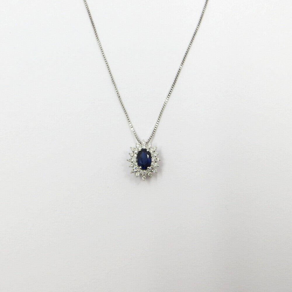 Collana con pendente DAVITE&DELUCCHI Oro Diamanti e Zaffiro