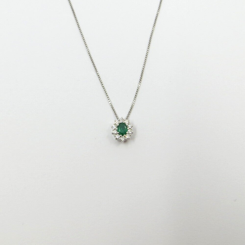 Collana con pendente DAVITE&DELUCCHI Oro, Diamanti e Smeraldo