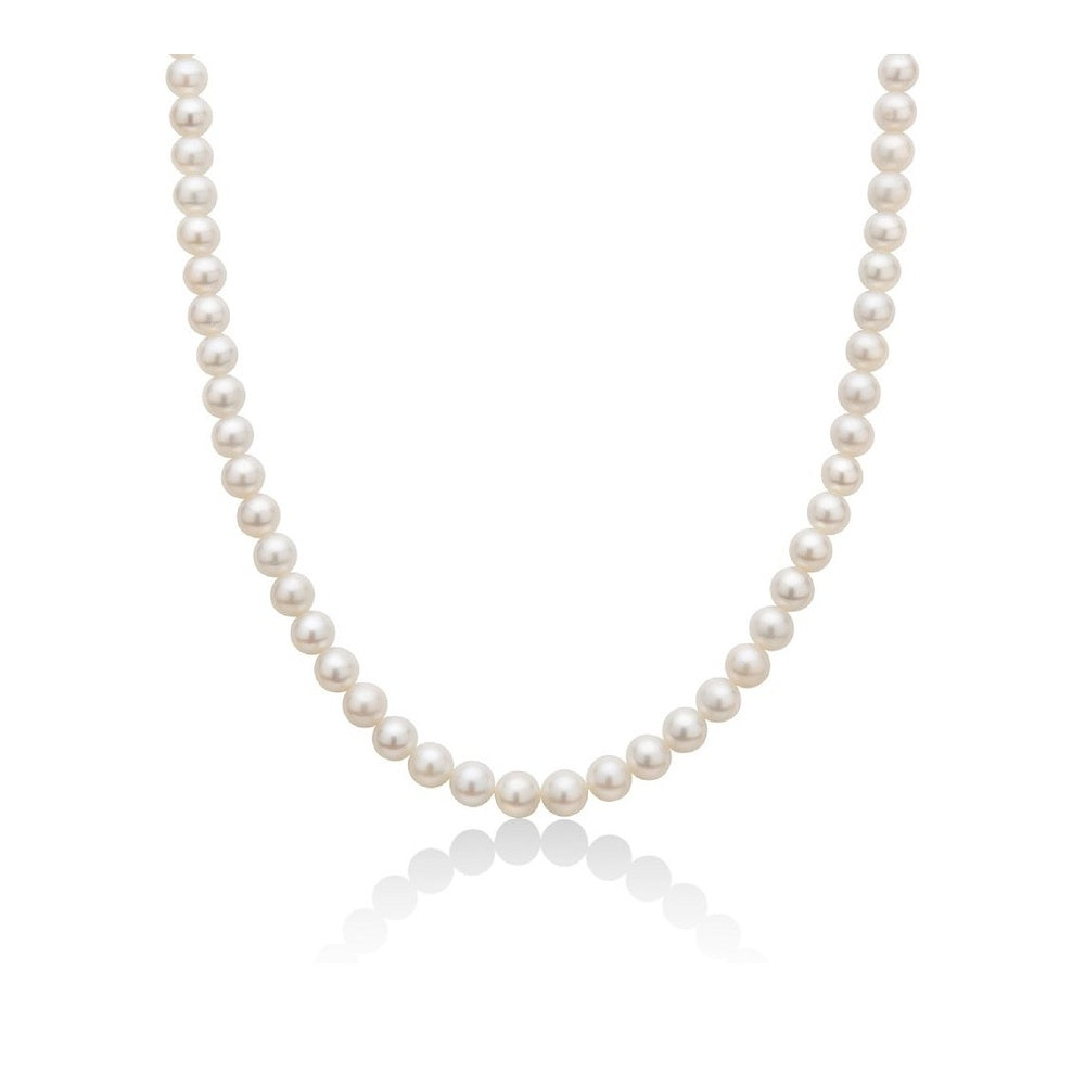 Collana lunga MILUNA Perle e oro bianco cm