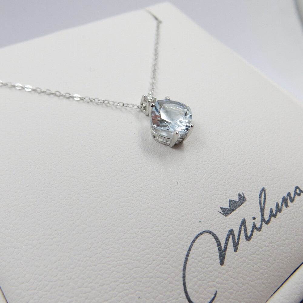 Collana MILUNA Acquamarina e Brillanti