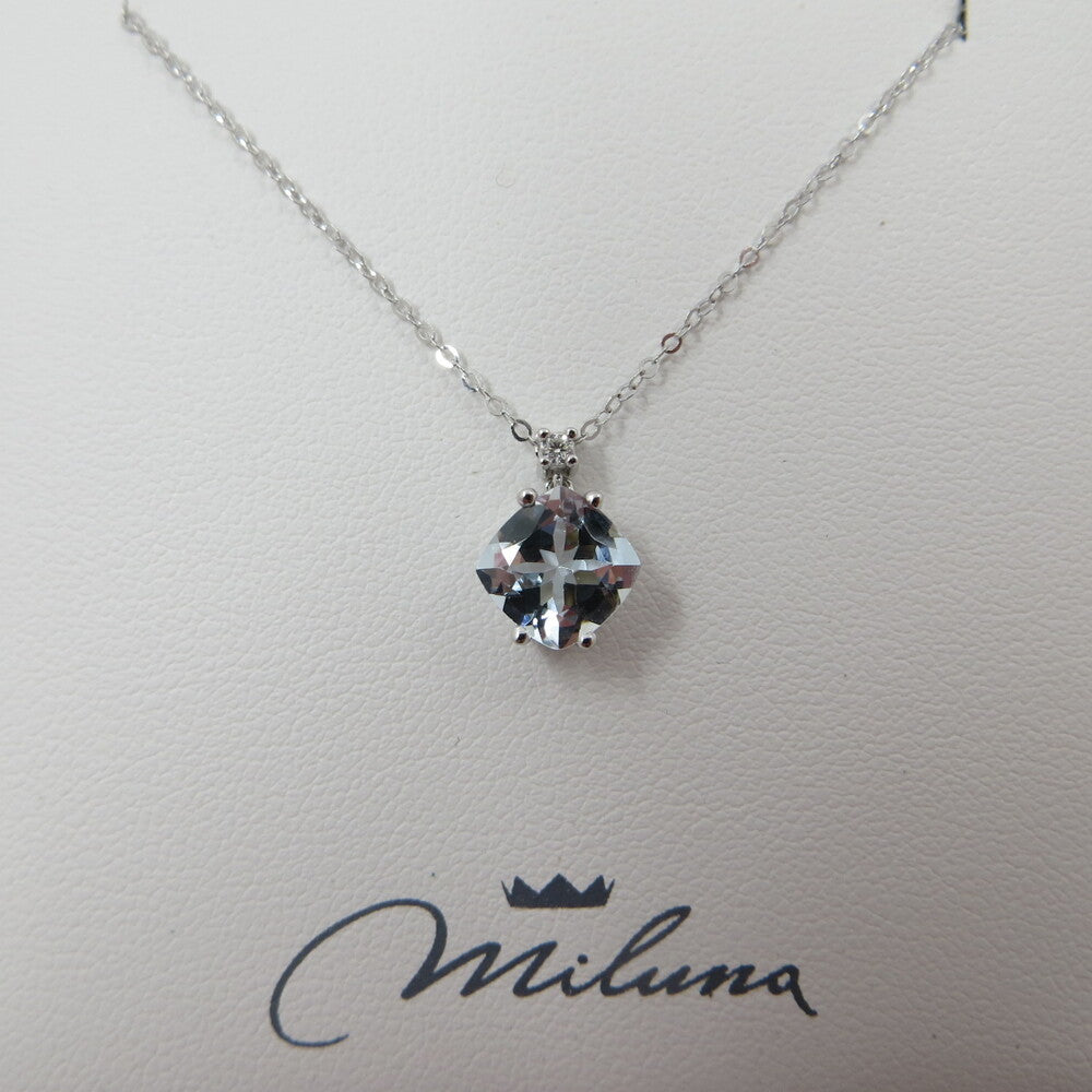 Collana MILUNA Acquamarina e Brillanti