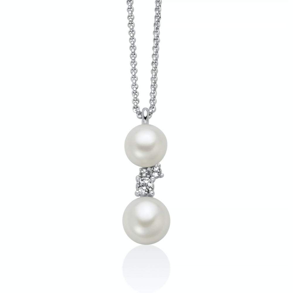 Collana Miluna Andromeda Perle Oriente e Topazi