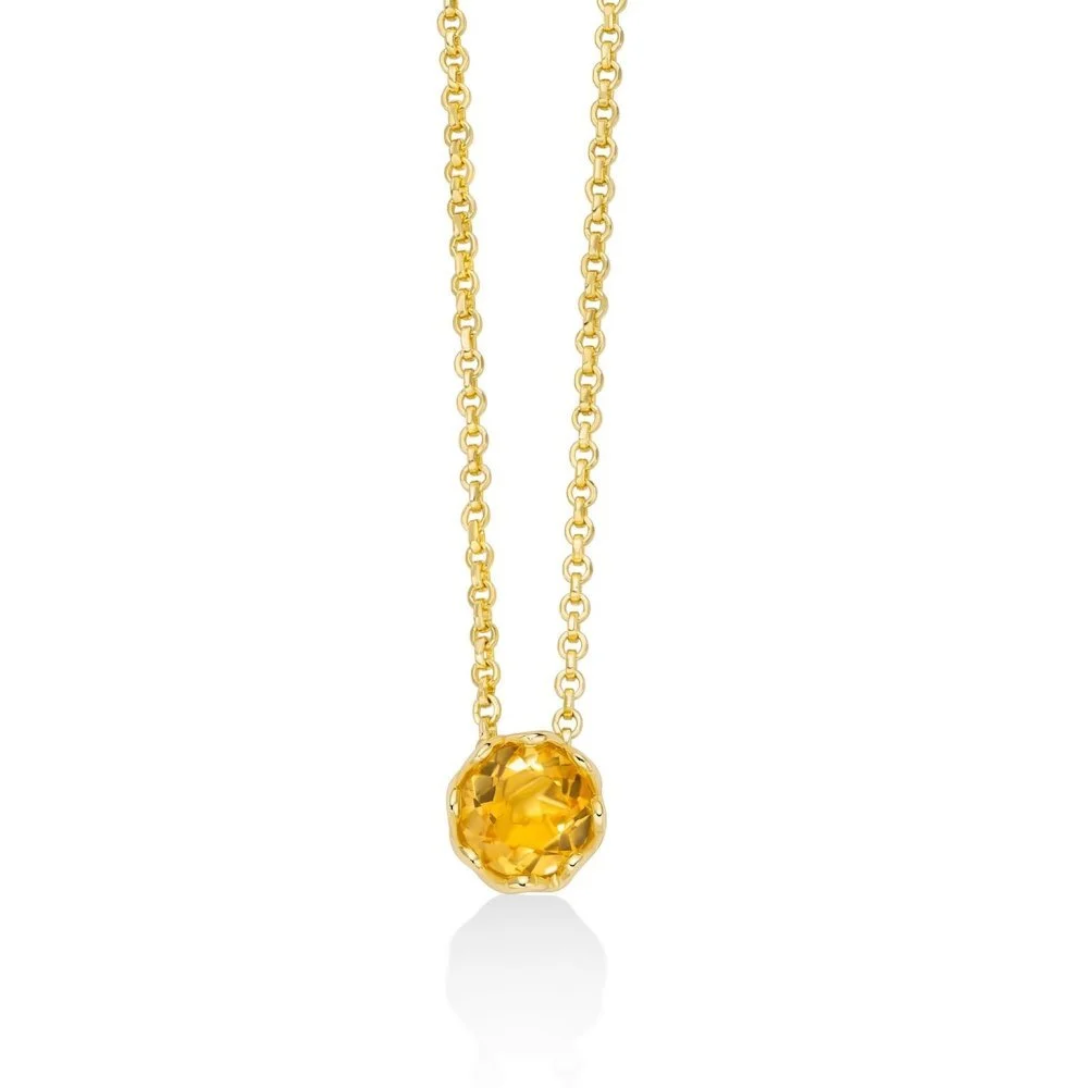 Collana Miluna Unica Colibrì con Citrino piccolo