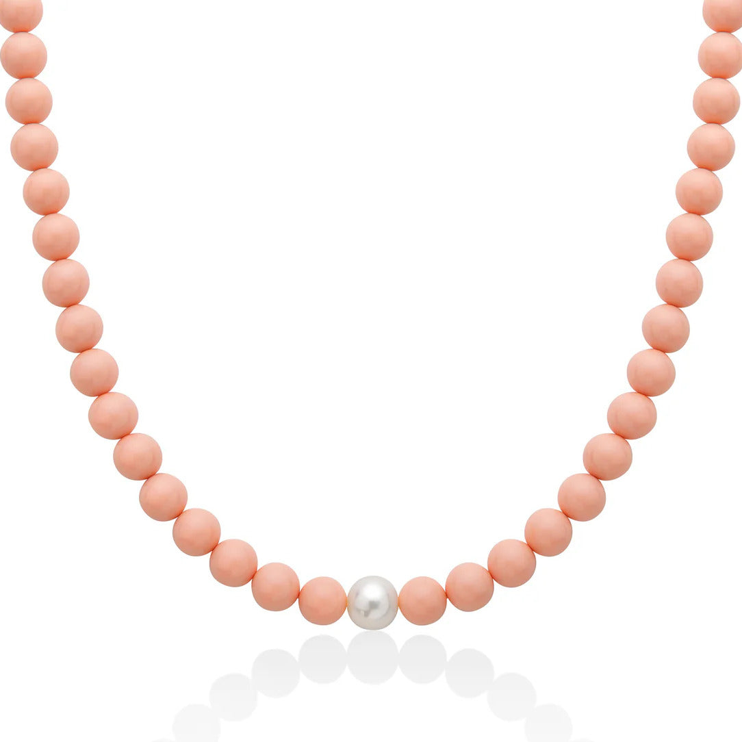 Collana Girocollo MILUNA Perle Rosa