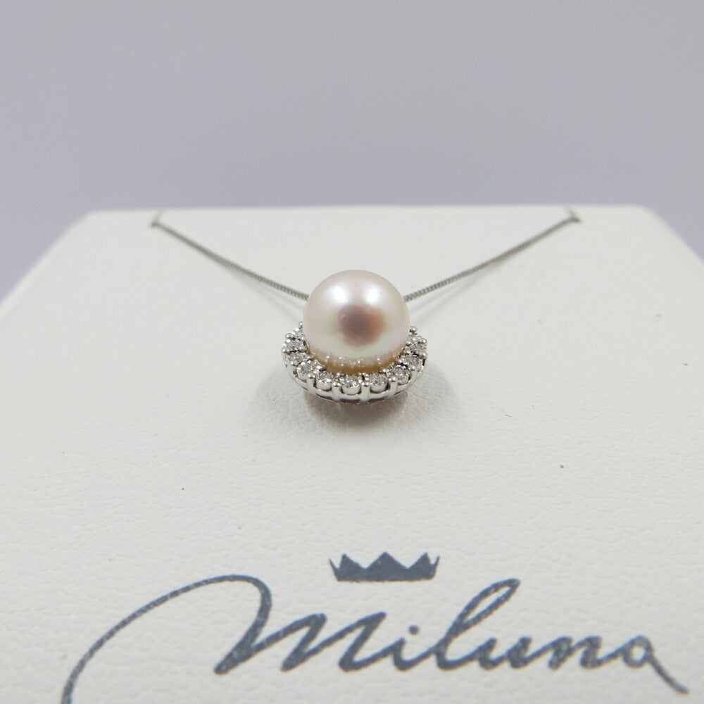 Collana MILUNA girocollo Oro bianco, Perla e Diamanti