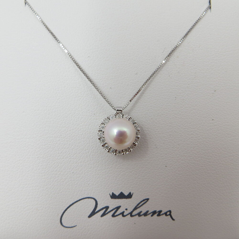 Collana MILUNA girocollo Oro bianco, Perla e Diamanti
