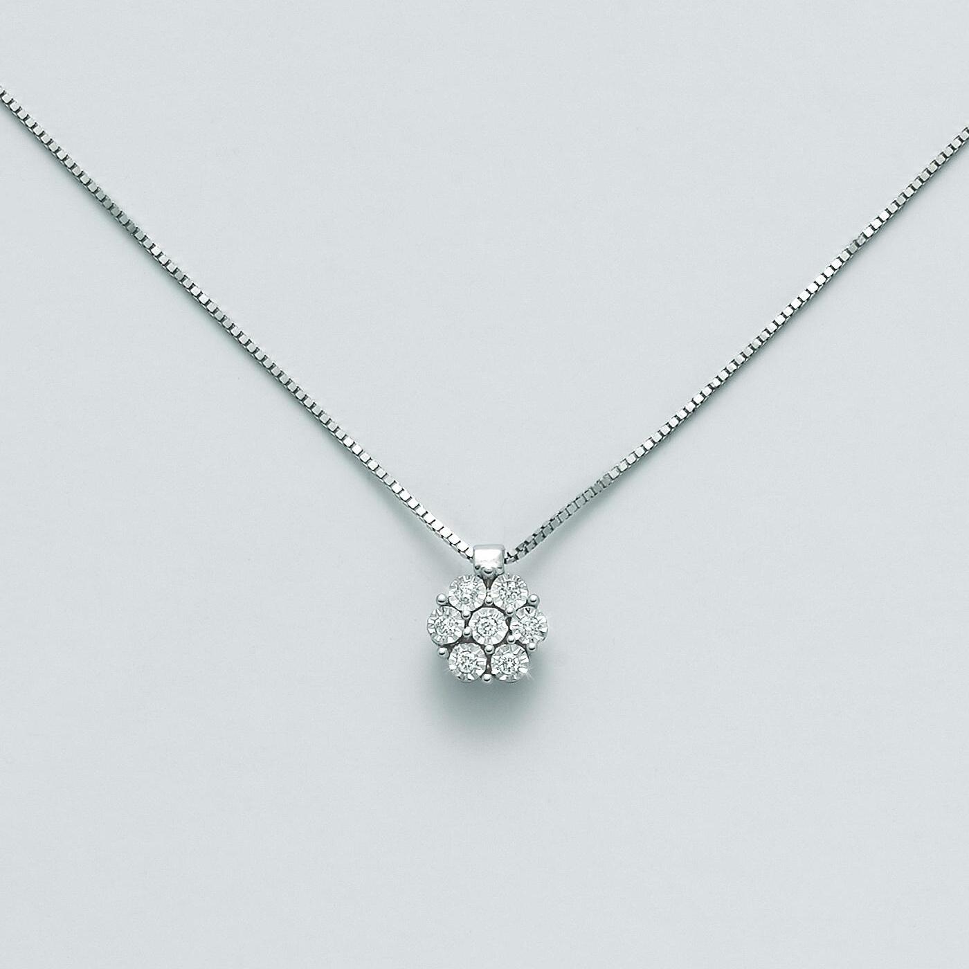 Collana MILUNA oro bianco e brillanti