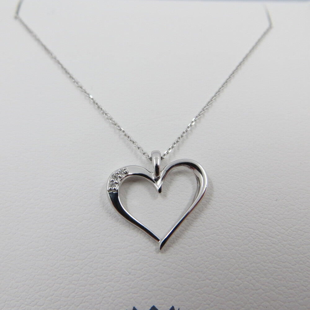 Collana MILUNA con pendente Cuore Oro bianco e brillanti