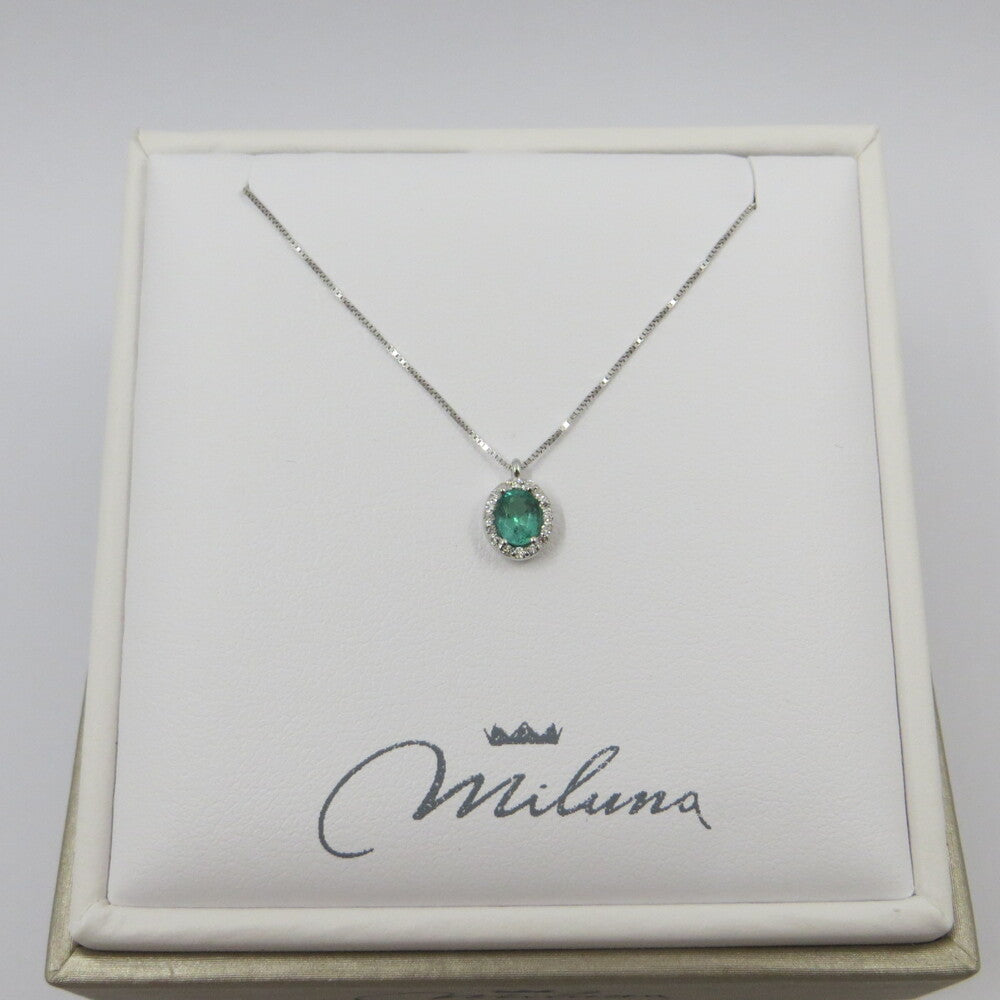 Collana MILUNA Oro, Diamanti e Smeraldo