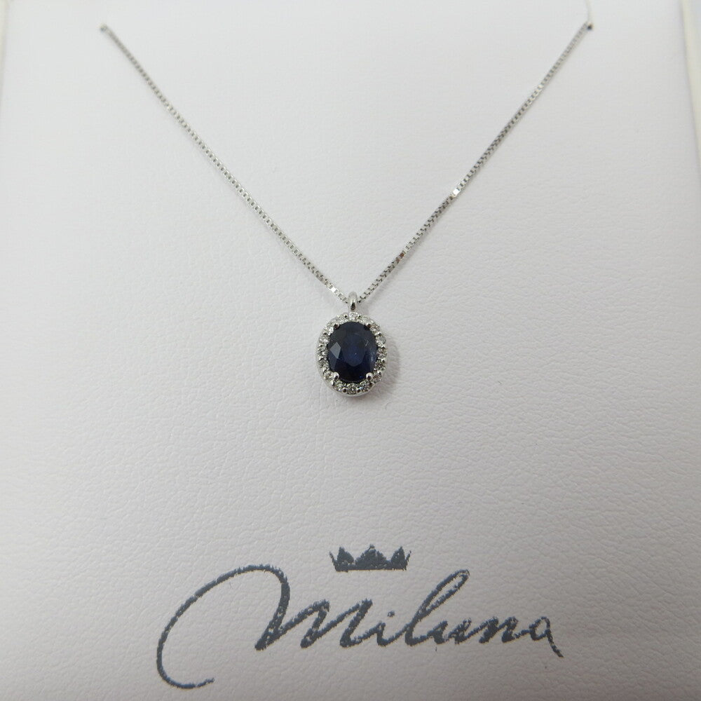 Collana Miluna Oro, Diamanti e Zaffiro