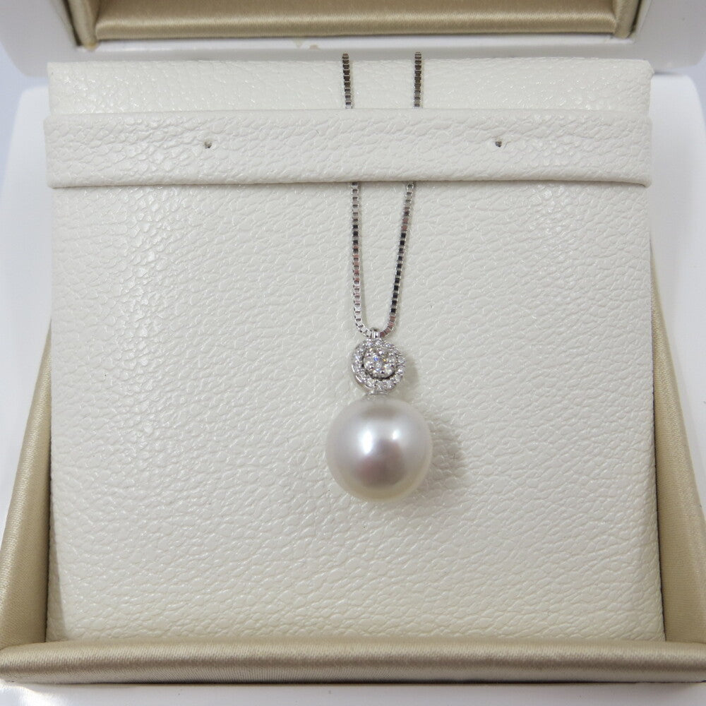 Collana NIMEI in Oro bianco con Perla australiana e Diamanti