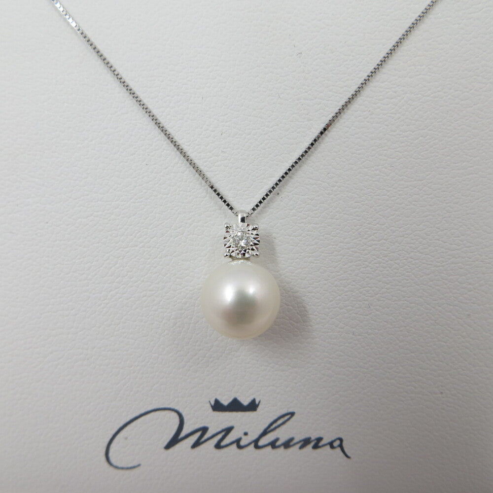 Collana MILUNA girocollo perla e brillante