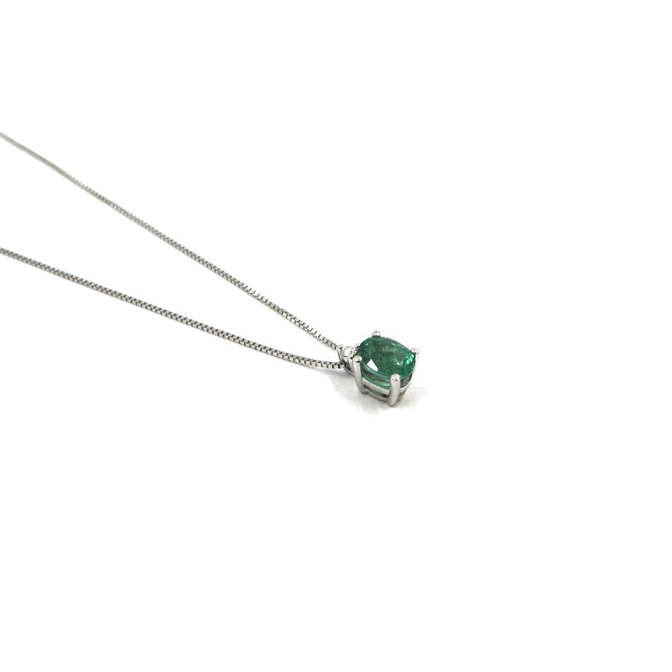 Collana MILUNA Oro, Diamante e Smeraldo