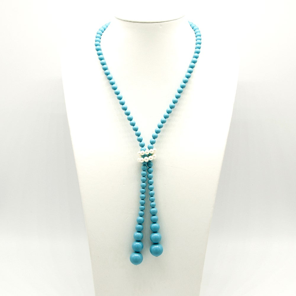 Collana Miluna Terra e Mare Perle e Turchese