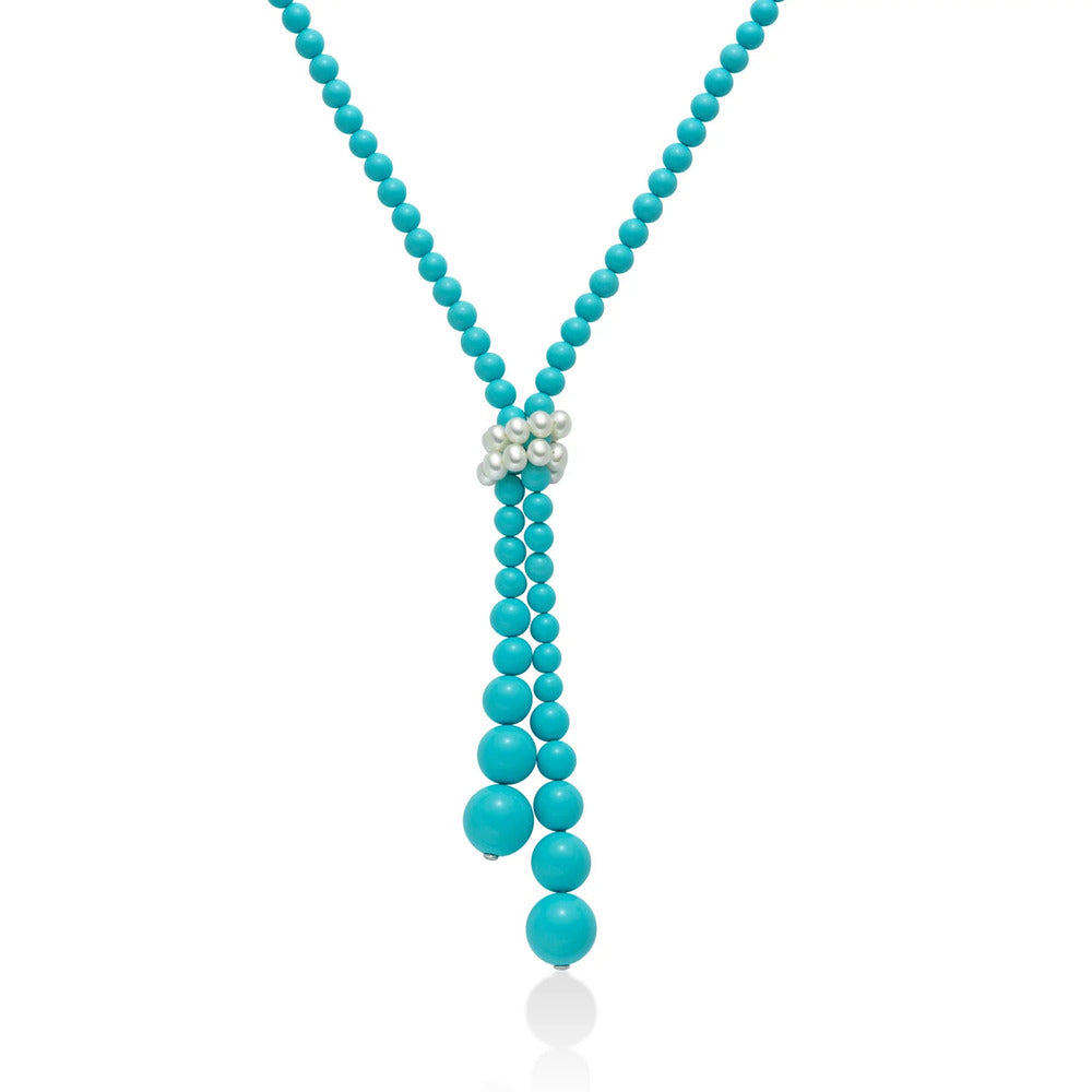 Collana Miluna Terra e Mare Perle e Turchese