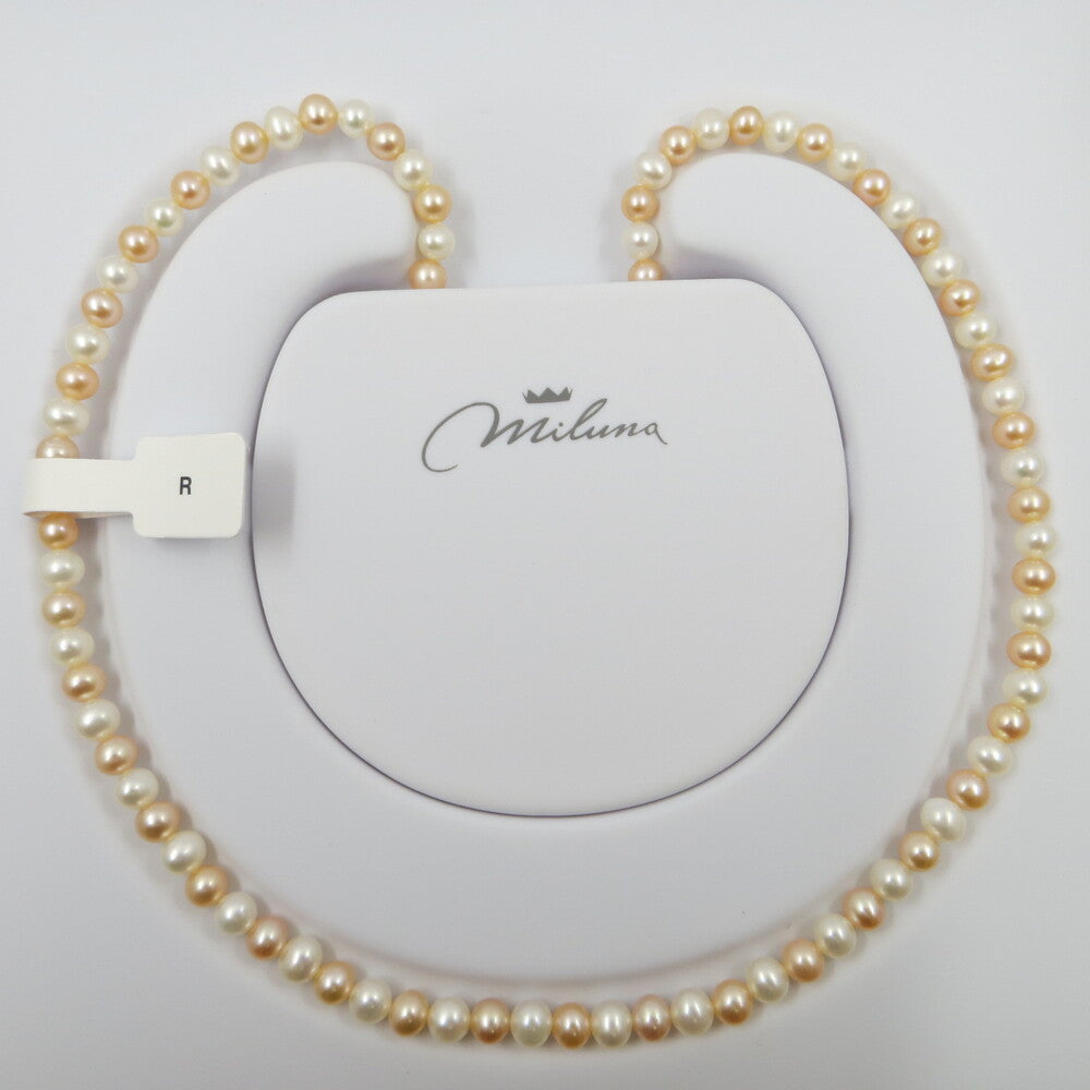 Collana MILUNA Perle Multicolor Bianco e Pesca