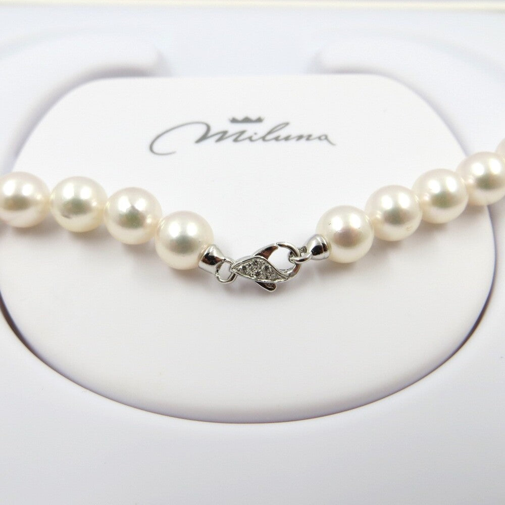 Collana di Perle Akoya MILUNA Oro e Brillanti