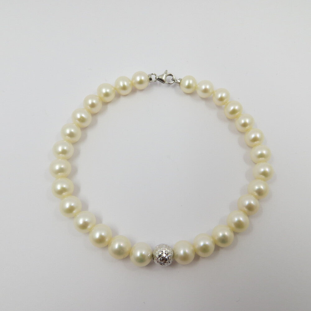 Bracciale di perle e oro bianco MILUNA