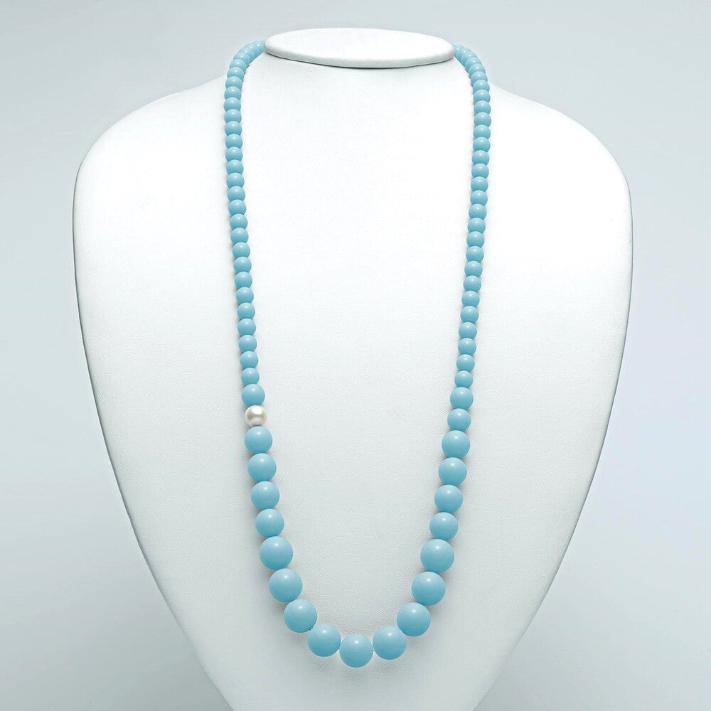 Collana MILUNA Terra e Mare Perla e Turchese