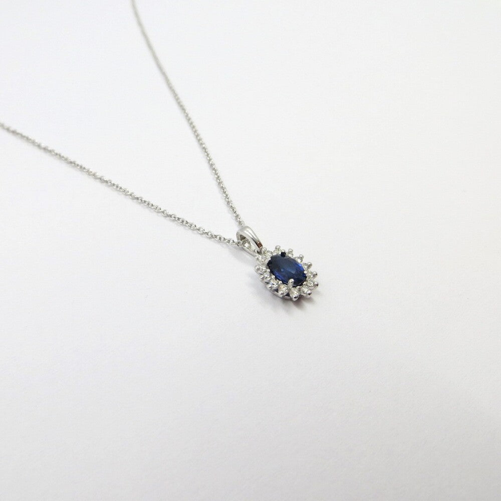 Collana con pendente DAVITE&DELUCCHI Oro, Diamanti e Zaffiro