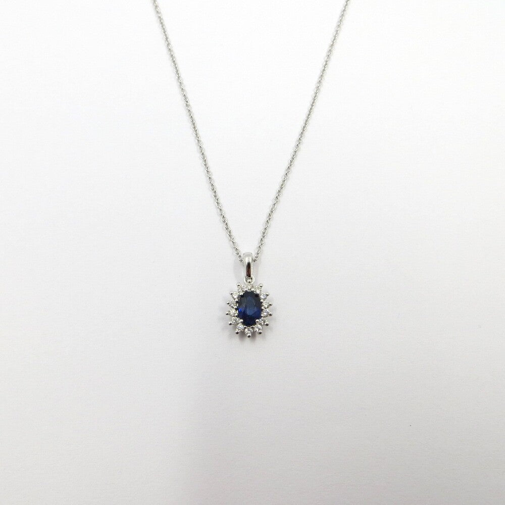 Collana con pendente DAVITE&DELUCCHI Oro, Diamanti e Zaffiro