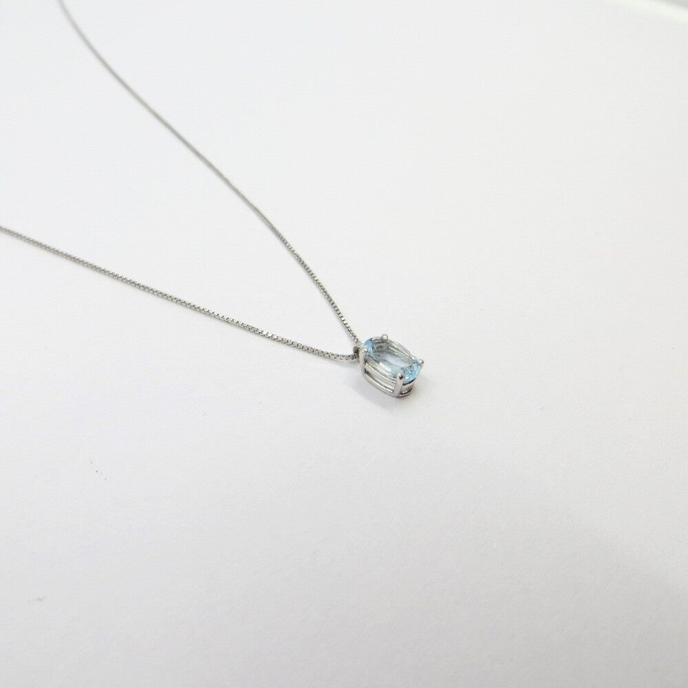 Collana con pendente DAVITE&DELUCCHI Oro e Acquamarina ovale