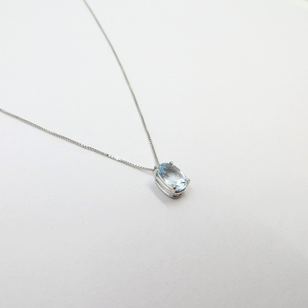 Collana con pendente DAVITE & DELUCCHI Oro e Acquamarina ovale