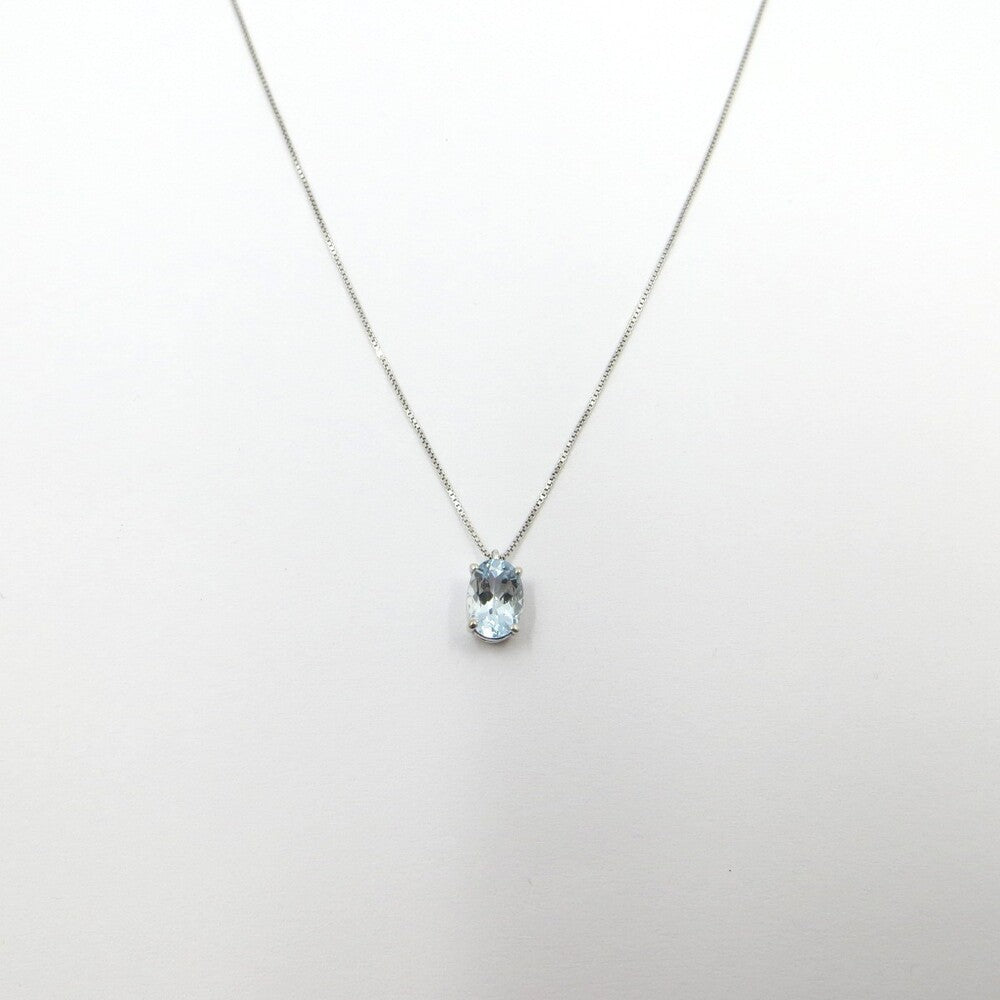 Collana con pendente DAVITE & DELUCCHI Oro e Acquamarina ovale