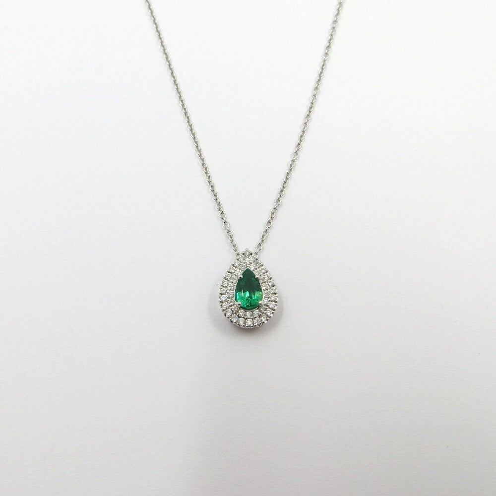 Collana con Pendente a goccia DAVITE&DELUCCHI Oro, Diamanti e Smeraldo