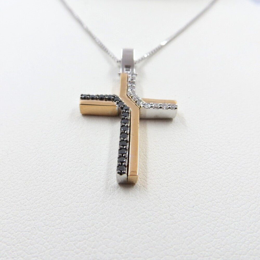 Collana con pendente Croce DAVITE&DELUCCHI Oro e Diamanti