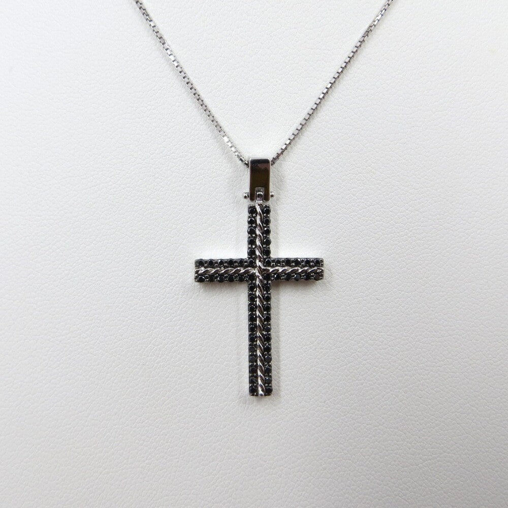 Collana con pendente Croce DAVITE&DELUCCHI Oro e Diamanti neri